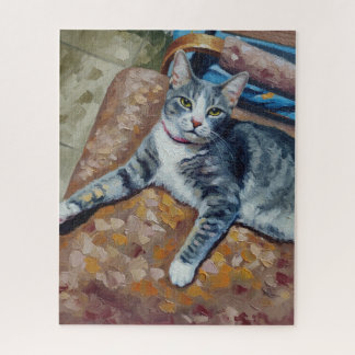 Retrato do Quebra-Cabeça do Gato