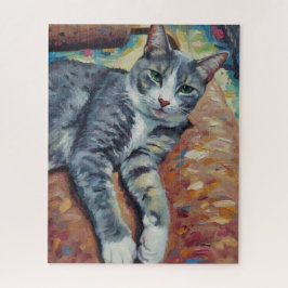 Retrato do Quebra-Cabeça do Gato