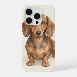 Retrato em Aquarela de Dachshund – Personalizado