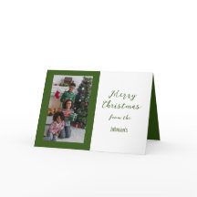 Retrato Feliz Natal, Cartão Dobrado 5" x 7"