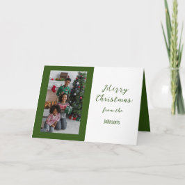 Retrato Feliz Natal, Cartão Dobrado 5" x 7"