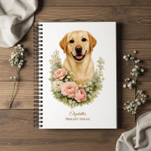 Retrato Floral de Labrador