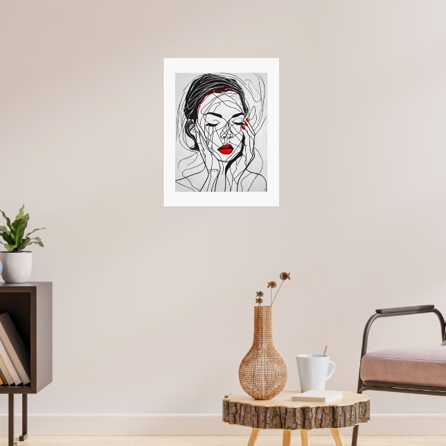 Retrato - Impressão de Arte Arquivada (Sala de Estar 3)