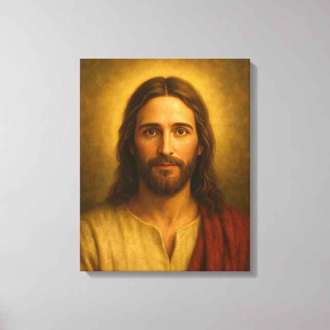 Retrato Jesus Cristo nº 1™ LDS Wall Art Canvas (Frente)