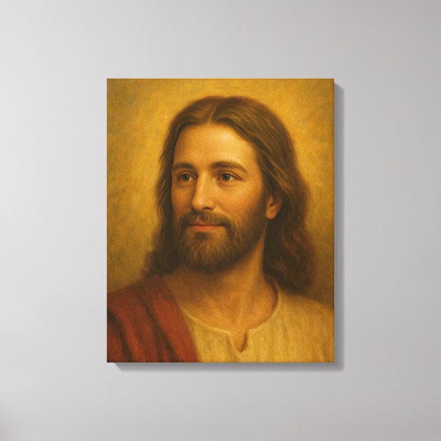 Retrato Jesus Cristo nº 2™ LDS Wall Art Canvas (Frente)