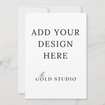 Retrato Modelo de Convite Duplo 5 x 7