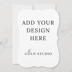 Retrato Modelo de Convite Duplo 5 x 7