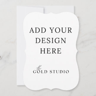 Retrato Modelo de Convite Duplo 5 x 7