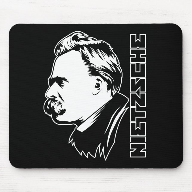 Retrato Mousepad de Frederich Nietzsche (Frente)
