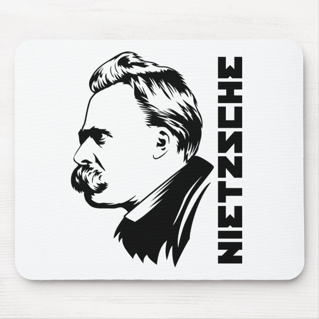Retrato Mousepad de Frederich Nietzsche (Frente)