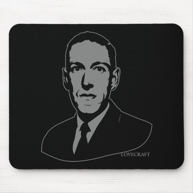 Retrato Mousepad de HP Lovecraft (Frente)