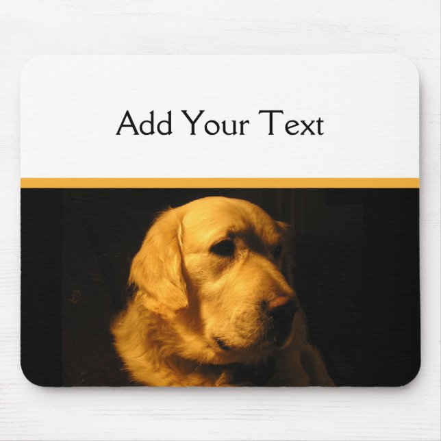 Retrato Mousepad do golden retriever (Frente)