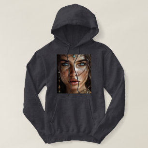 Retrato para T-Shirt Mística de Olhos Azuis