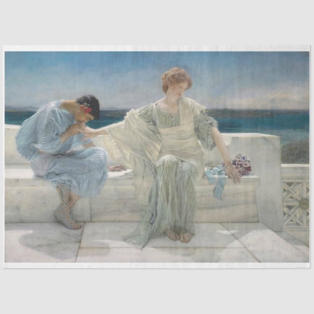 Retrato pelo Papel de Decoupage do Mar (Frente )