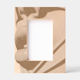 Retrato personalizado de 4" x 6", FrameStyle: natu