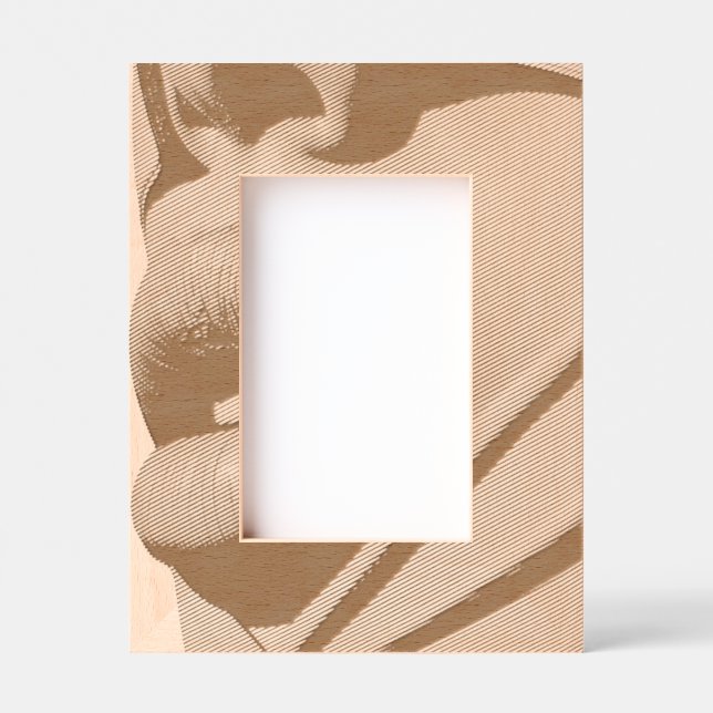 Retrato personalizado de 4" x 6", FrameStyle: natu (Front)