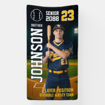 Retrato Personalizado de Jogador de Beisebol Senio
