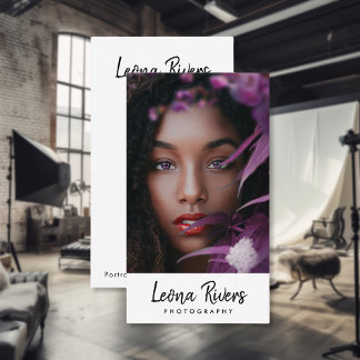 Retrato QR Code Cartão de visita do Fotógrafo