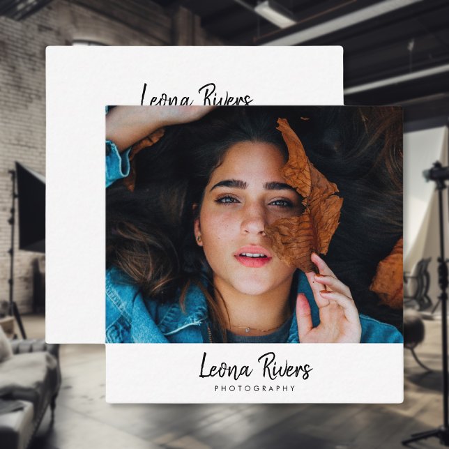 Retrato QR Code Cartão de visita do Fotógrafo (Criador carregado)