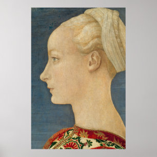 Retrato renascentista de uma Poster mulher