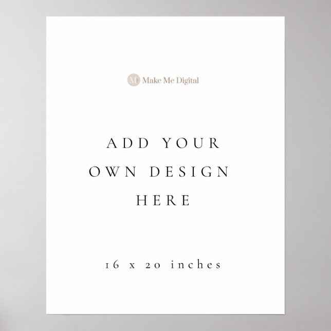 Retrato - Sinal de Poster de 20x16 polegadas (Frente)