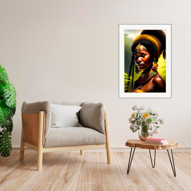 Retrato Tribal - Impressão de Arte Canvas (Criador carregado)