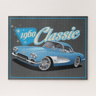 Retro 1960 Classic Car Stars Jigsera Quebra-cabeça