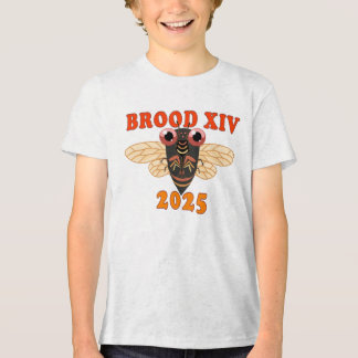 Retro 2025 Brood XIV Camisa de Cicada para Criança