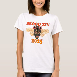 Retro 2025 Brood XIV Camisa de mulher de Cicada
