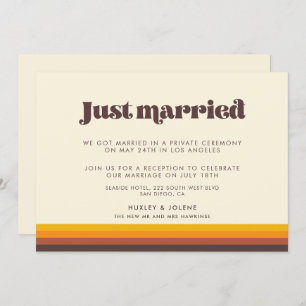 Retro 60s vintage cores anúncio do Recem casados