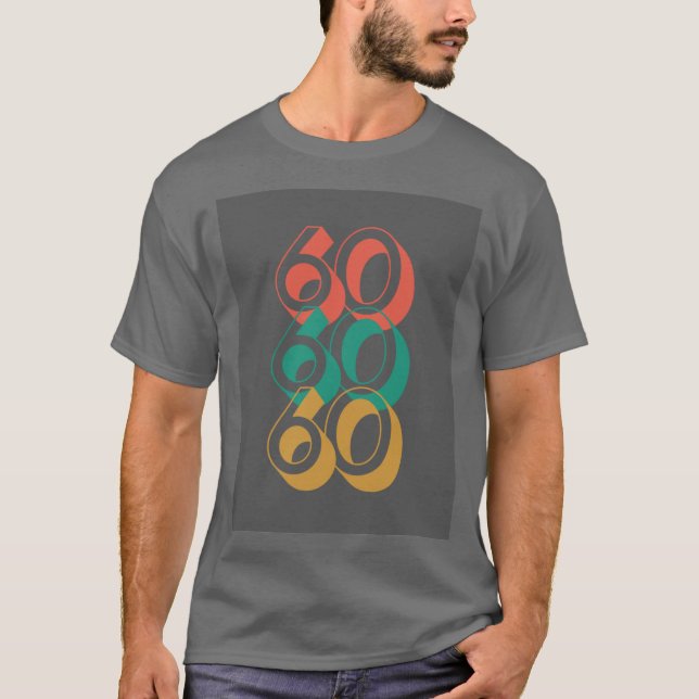 Retro 666 Cinzas T-Shirt (Frente)