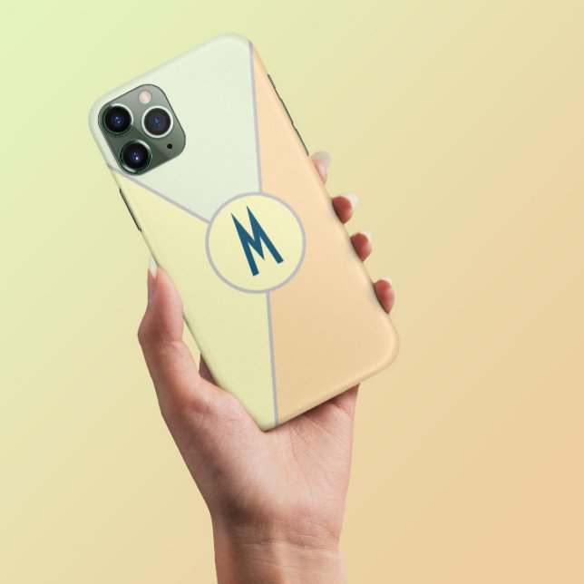 retro anos 70 bloco de Cor Triângulo Monograma Pas (Criador carregado)