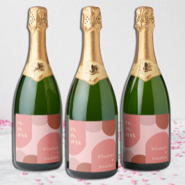 Retro Arches Casamento Cor-de-Rosa Coral