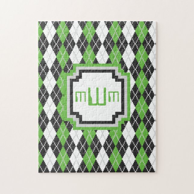 Retro Argyle Quebra-cabeça (Vertical)