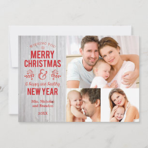 Retro assine dentro o cartão de madeira rústico do