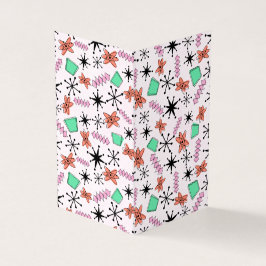 Retro Atomic MCM Cor-de-rosa Cor-de-laranja Verde