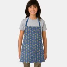 Retro Azul Floral Patchwork Infantil