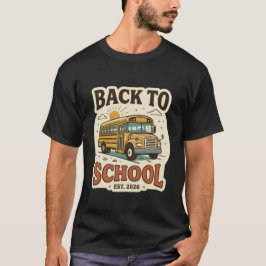 Retro Back to School Vintage School Bus T-Shirt | 