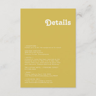 Retro Beach Cartão de gabinete Dourado