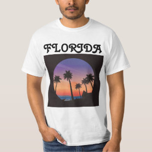 RETRO BEACH FLORIDA PALM TREES T-Shirts