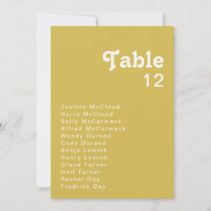 Retro Beach   Gráfico de números de tabela Dourada