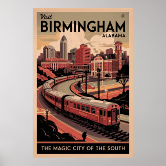 Retro Birmingham, Poster de viagens do Alabama