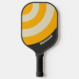 Retro Black Sun Circle Stripe com Nome