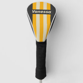 Retro Black Sun Pin Stripes with Name