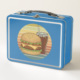 Retro burger and cola.