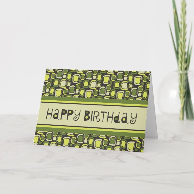 Retro Business a Partir do Cartão de Aniversário d (Frente)