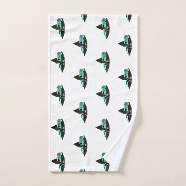 Retro Camping Car Trailer Nomad Toalha de Mão (Toalha de mão)