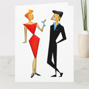 RETRO CARTÕES DE MULHER DE MARIDO DE ANIVERSÁRIO