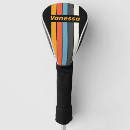 Retro Dark Rainbow Pin Striped with Name