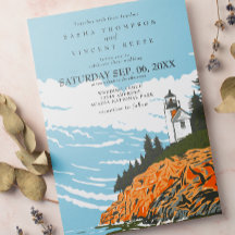 Retro de Convite para Casamento do Parque Nacional